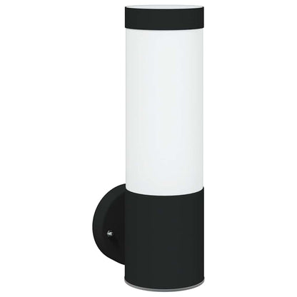 Außenwandlampen 2 pcs Schwarz 12 x 7.5 x 27 cm Edelstahl