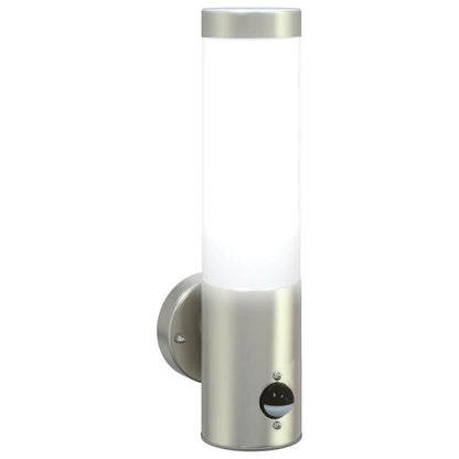 Außenwandlampen 2 pcs Silber 12 x 7.5 x 29 cm Edelstahl