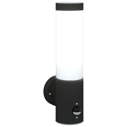 Außenwandlampen 2 pcs Schwarz 12 x 7.5 x 29 cm Edelstahl