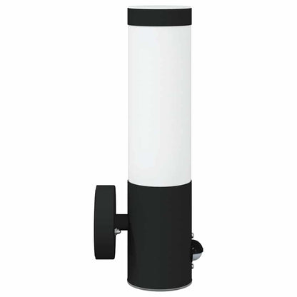 Außenwandlampen 2 pcs Schwarz 12 x 7.5 x 29 cm Edelstahl