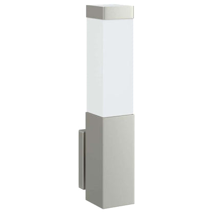 Außenwandlampen 2 pcs Silber 10.5 x 6 x 35 cm Edelstahl