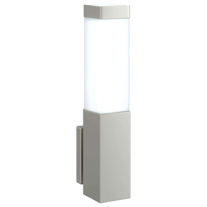 Außenwandlampen 2 pcs Silber 10.5 x 6 x 35 cm Edelstahl