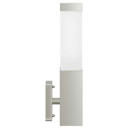 Außenwandlampen 2 pcs Silber 10.5 x 6 x 35 cm Edelstahl