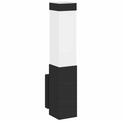Außenwandlampen 2 pcs Schwarz 10.5 x 6 x 35 cm Edelstahl