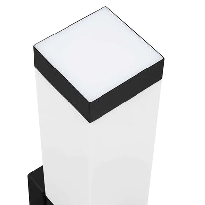Außenwandleuchte Schwarz 10.5 x 6 x 35 cm Edelstahl