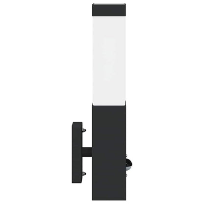 Außenwandlampen 2 pcs Schwarz 10.5 x 6 x 35 cm Edelstahl