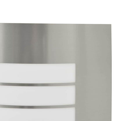 Außenwandleuchte 2 pcs Silber 23.5 x 10.5 x 26 cm Edelstahl