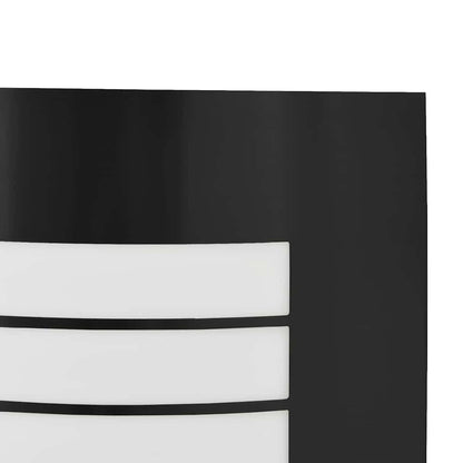 Außenwandlampen 2 pcs Schwarz 23.5 x 10.5 x 26 cm Edelstahl
