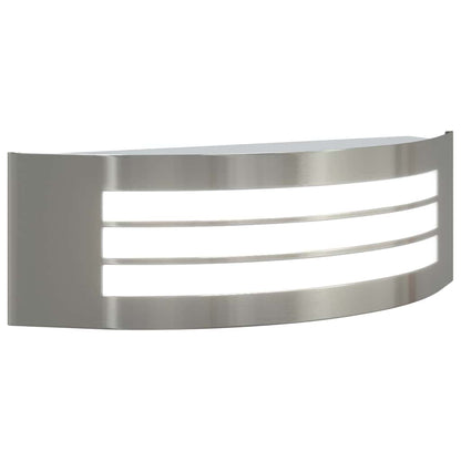 Außenwandleuchte Silber 32 x 10 x 10 cm Edelstahl