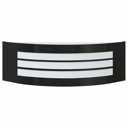 Außenwandlampen 2 pcs Schwarz 32 x 10 x 10 cm Edelstahl