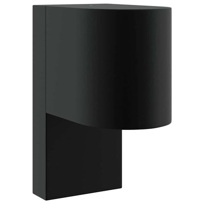 Außenwandlampen 2 pcs Schwarz 12 x 7 x 15 cm Edelstahl
