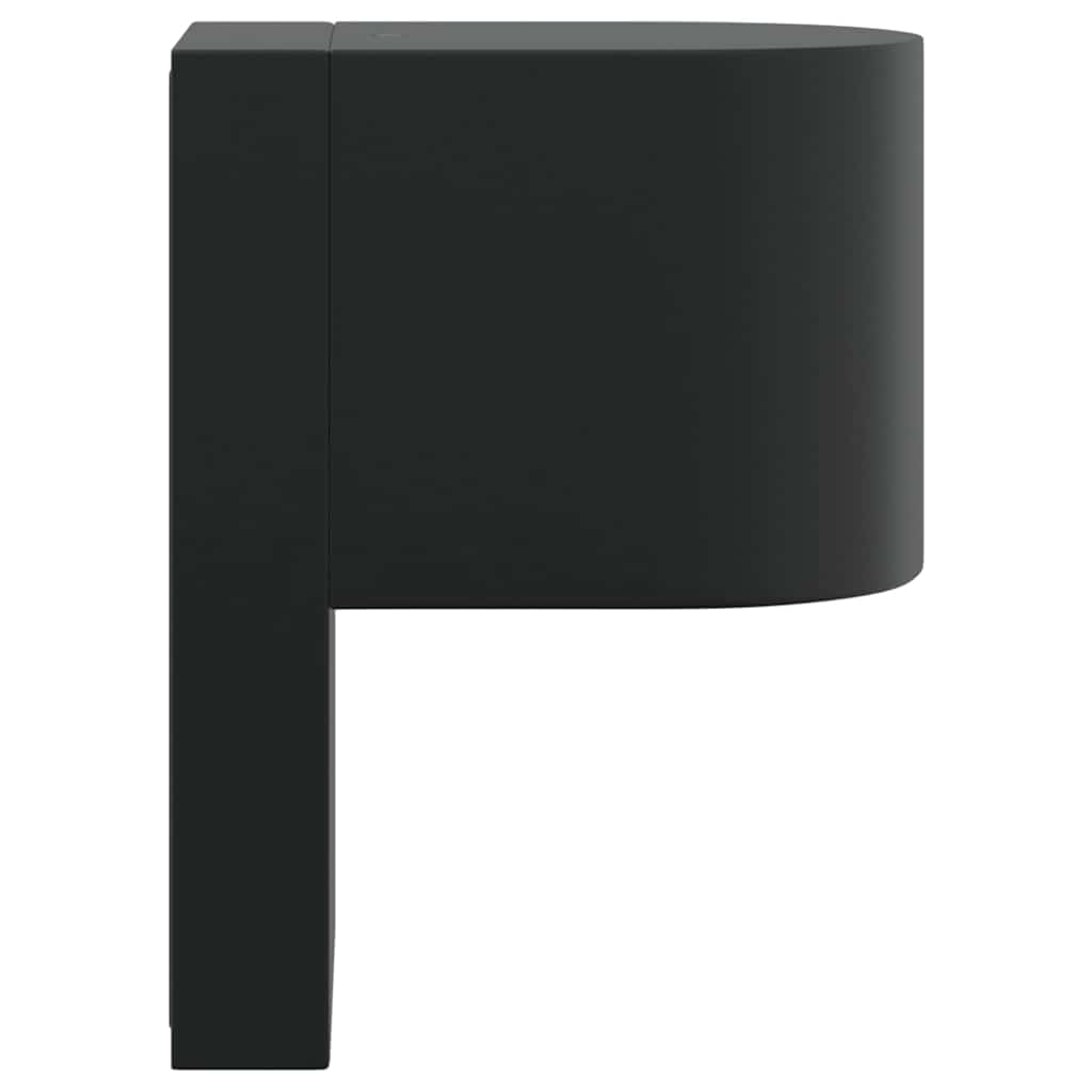 Außenwandlampen 2 pcs Schwarz 12 x 7 x 15 cm Edelstahl