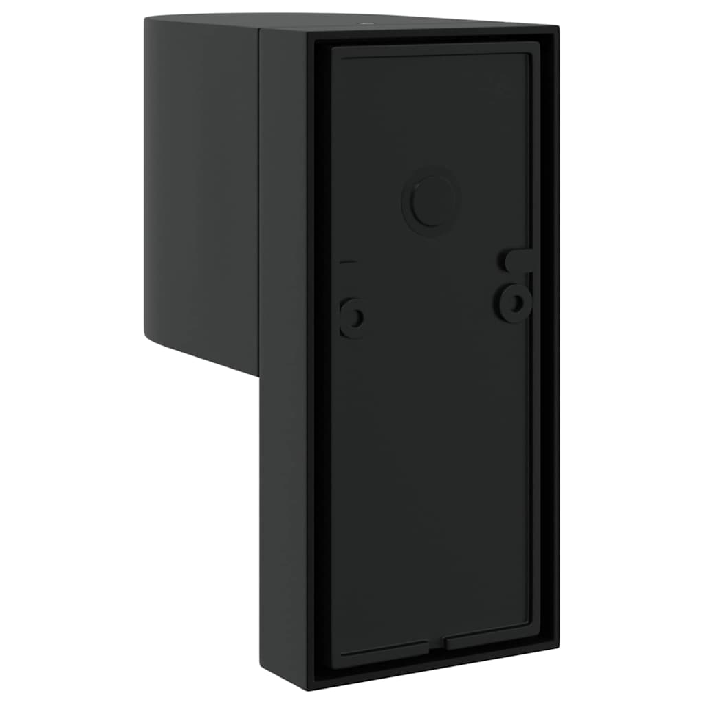 Außenwandlampen 2 pcs Schwarz 12 x 7 x 15 cm Edelstahl