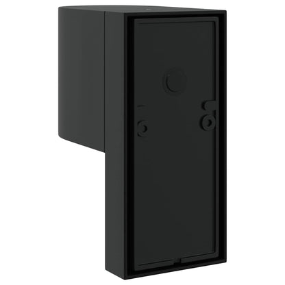 Außenwandlampen 2 pcs Schwarz 12 x 7 x 15 cm Edelstahl