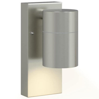 Außenwandleuchte Silber 6,5 x 10,5 x 16 cm Edelstahl