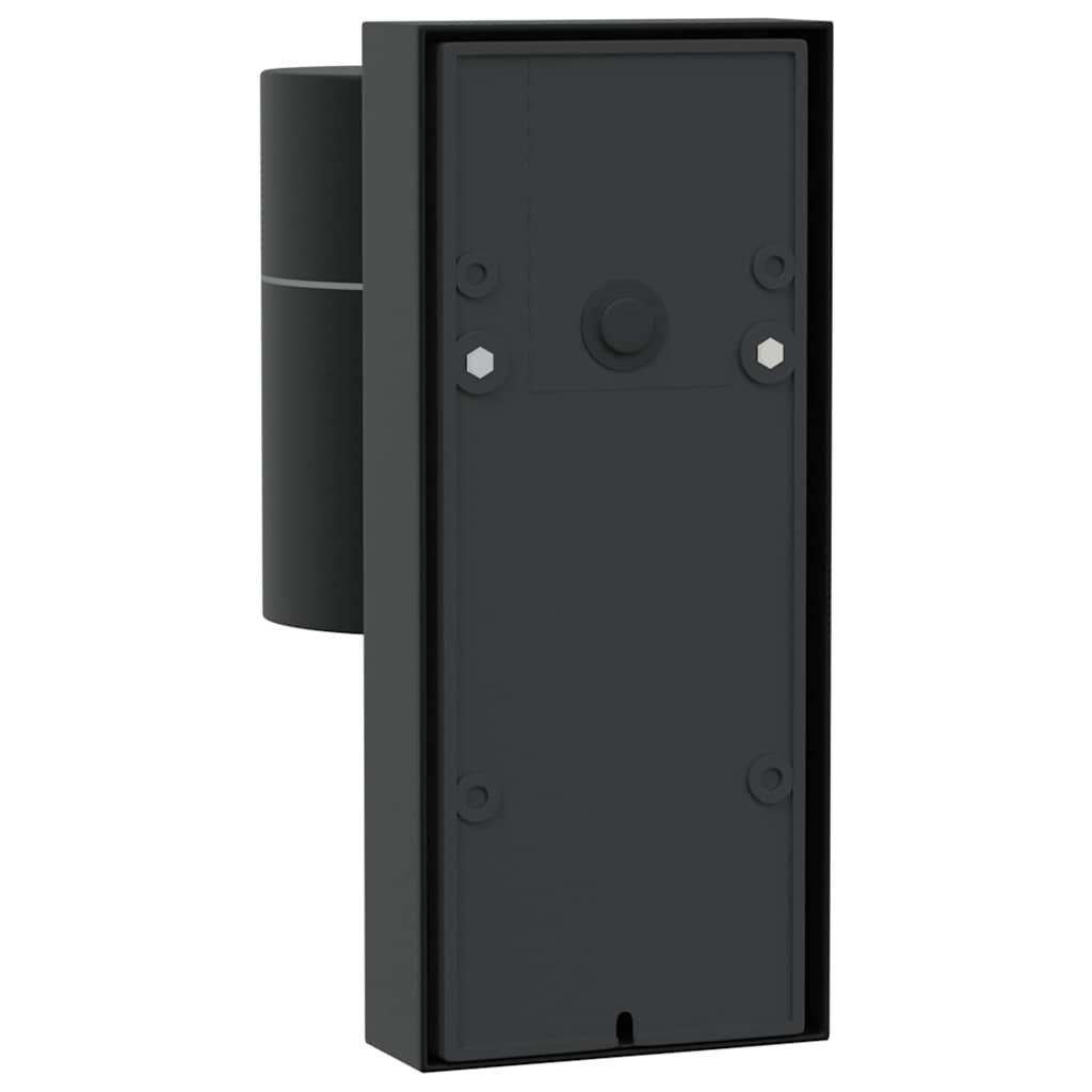 Außenwandlampen 2 pcs Schwarz 6,5 x 10,5 x 16 cm Edelstahl