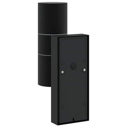 Außenwandleuchte Schwarz 7 x 10 x 22 cm Edelstahl