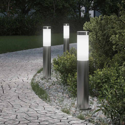 Pollerleuchten 3er 50 cm Edelstahl IP44