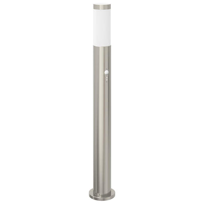 Pollerleuchten mit Sensor 3er 80 cm Edelstahl IP44