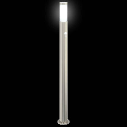 Pollerleuchte mit Sensor 110 cm Edelstahl IP44