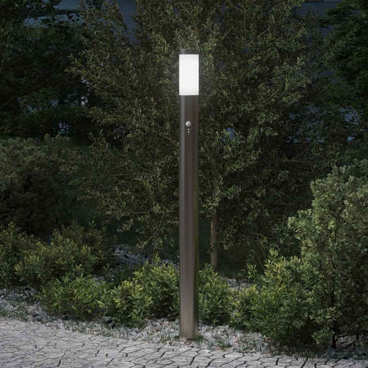 Pollerleuchte mit Sensor 110 cm Edelstahl IP44