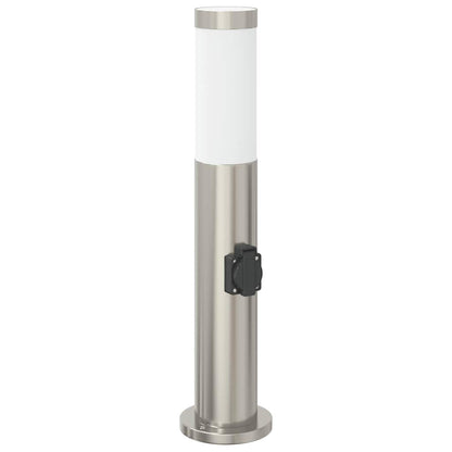 Pollerleuchte mit Auslass 50 cm Edelstahl IP44