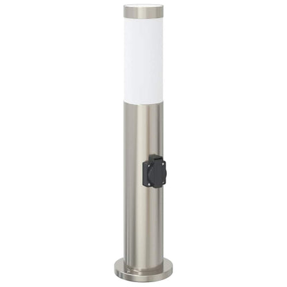 Pollerleuchten mit Auslass 3er 50 cm Edelstahl IP44