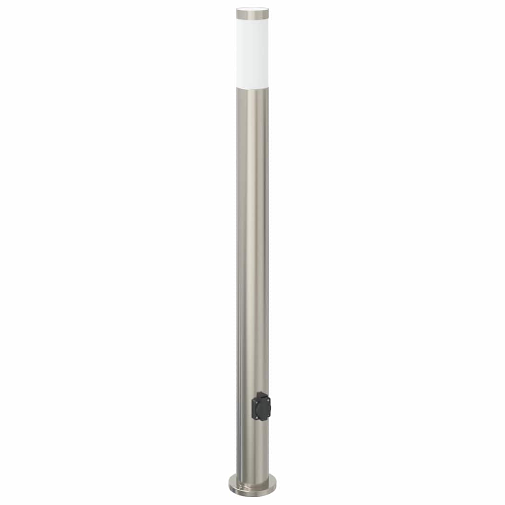 Pollerleuchte mit Auslass 110 cm Edelstahl IP44