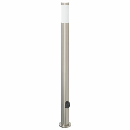 Pollerleuchte mit Auslass 110 cm Edelstahl IP44