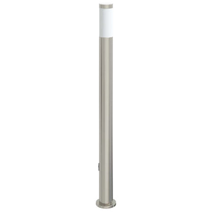 Pollerleuchte mit Auslass 110 cm Edelstahl IP44