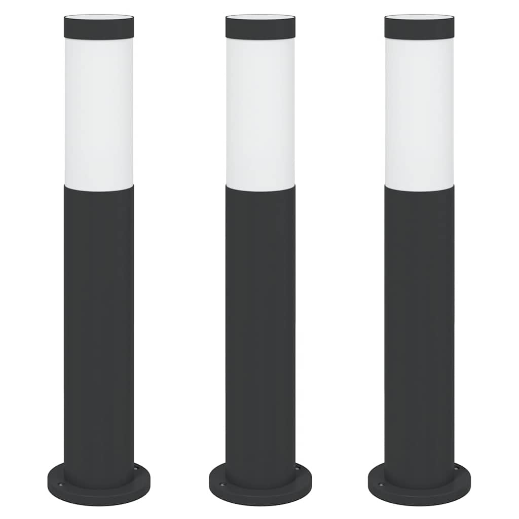 Pollerleuchten 3er 50 cm Edelstahl IP44