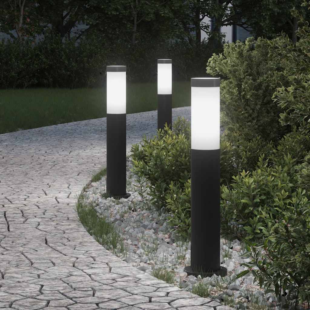 Pollerleuchten 3er 50 cm Edelstahl IP44