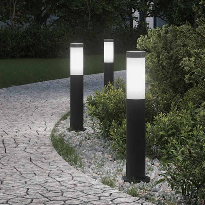 Pollerleuchten 3er 50 cm Edelstahl IP44