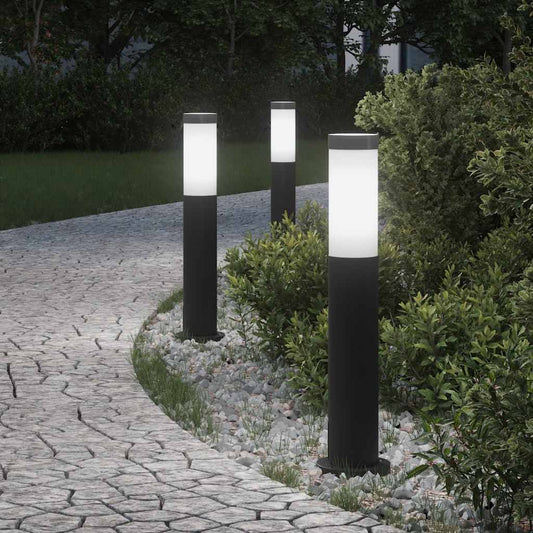 Pollerleuchten 3er 50 cm Edelstahl IP44