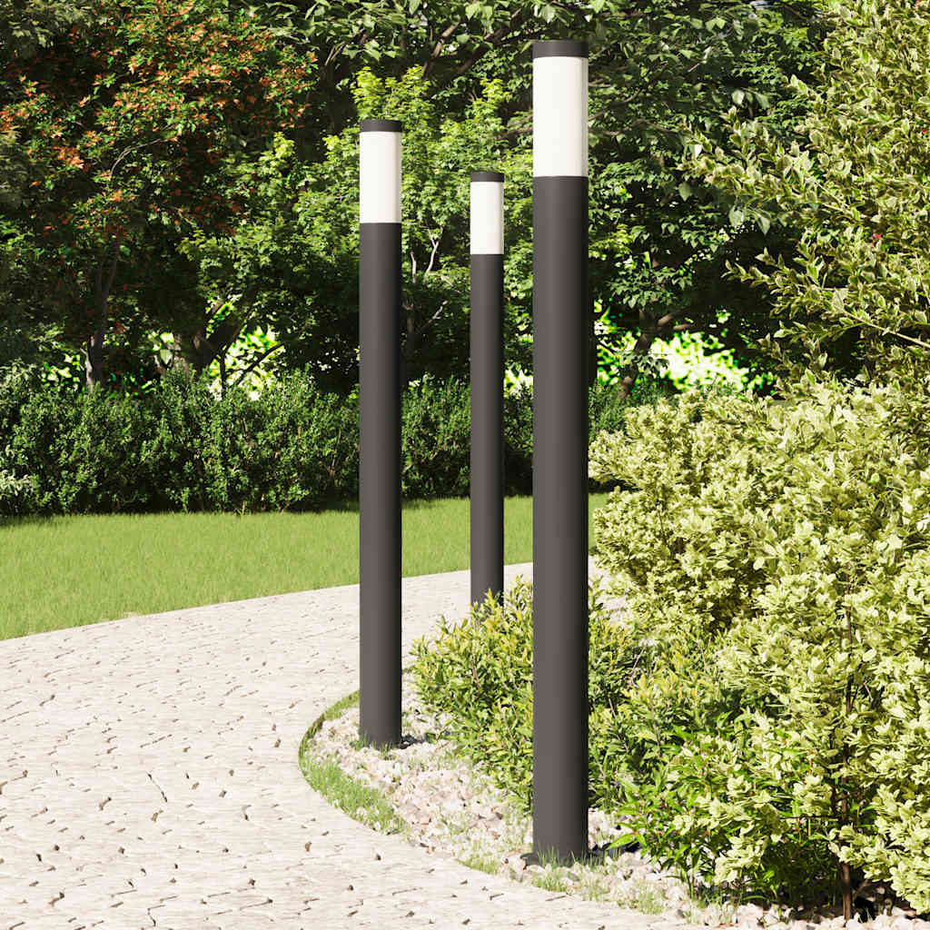 Pollerleuchten 3er 110 cm Edelstahl IP44