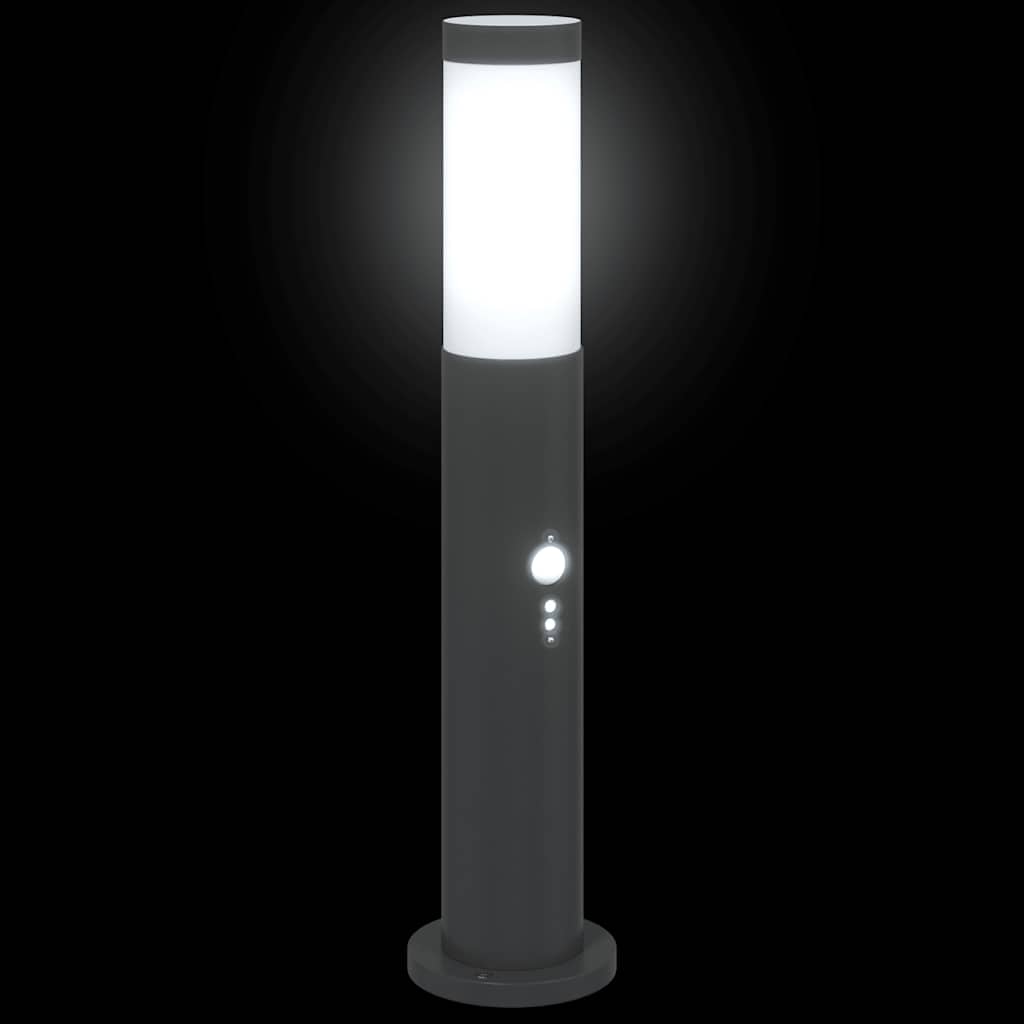 Pollerleuchten mit Sensor 3er 50 cm Edelstahl IP44