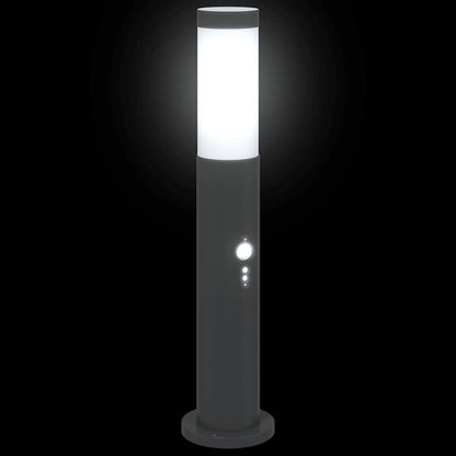 Pollerleuchten mit Sensor 3er 50 cm Edelstahl IP44