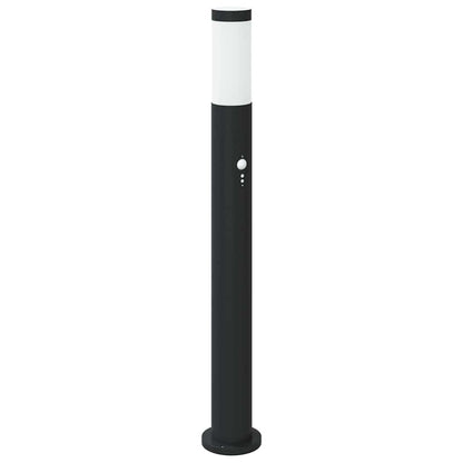 Pollerleuchten mit Sensor 3er 80 cm Edelstahl IP44