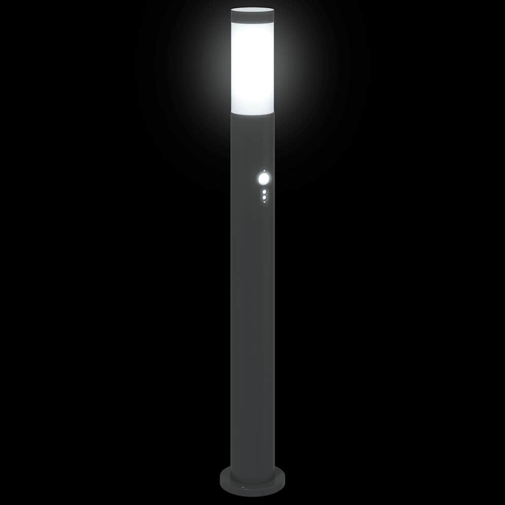 Pollerleuchten mit Sensor 3er 80 cm Edelstahl IP44