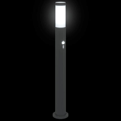 Pollerleuchten mit Sensor 3er 80 cm Edelstahl IP44