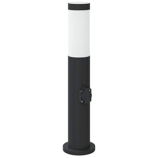 Pollerleuchte mit Auslass 50 cm Edelstahl IP44