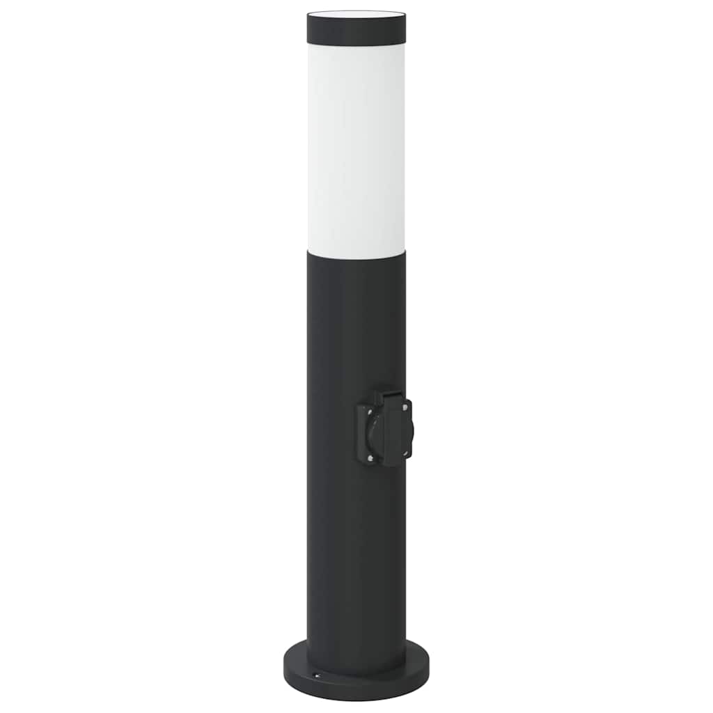 Pollerleuchten mit Auslass 3er 50 cm Edelstahl IP44