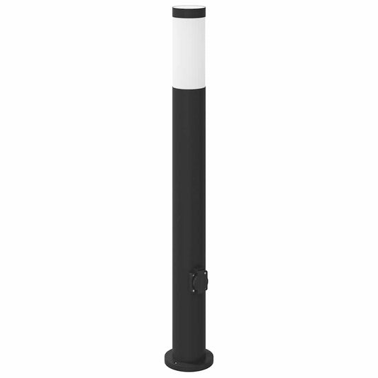 Pollerleuchte mit Auslass 80 cm Edelstahl IP44