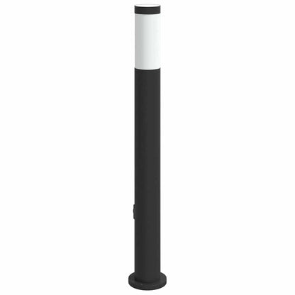 Pollerleuchte mit Auslass 80 cm Edelstahl IP44