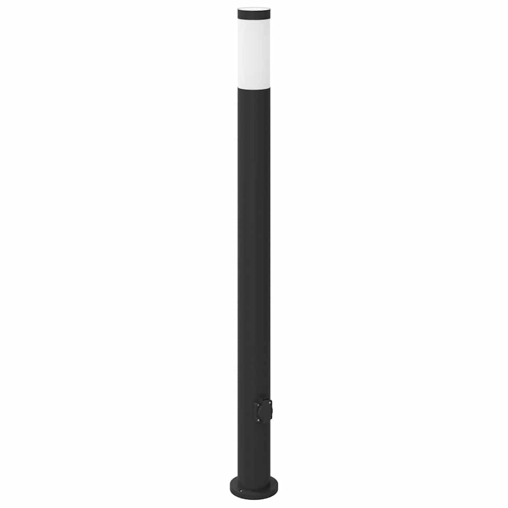 Pollerleuchte mit Auslass 110 cm Edelstahl IP44
