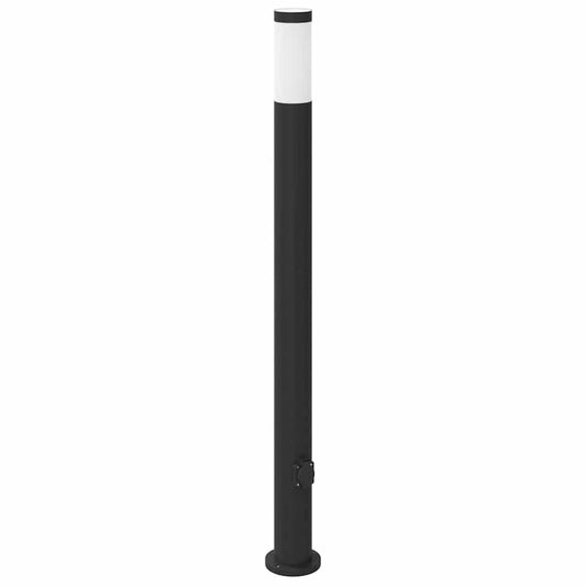 Pollerleuchte mit Auslass 110 cm Edelstahl IP44