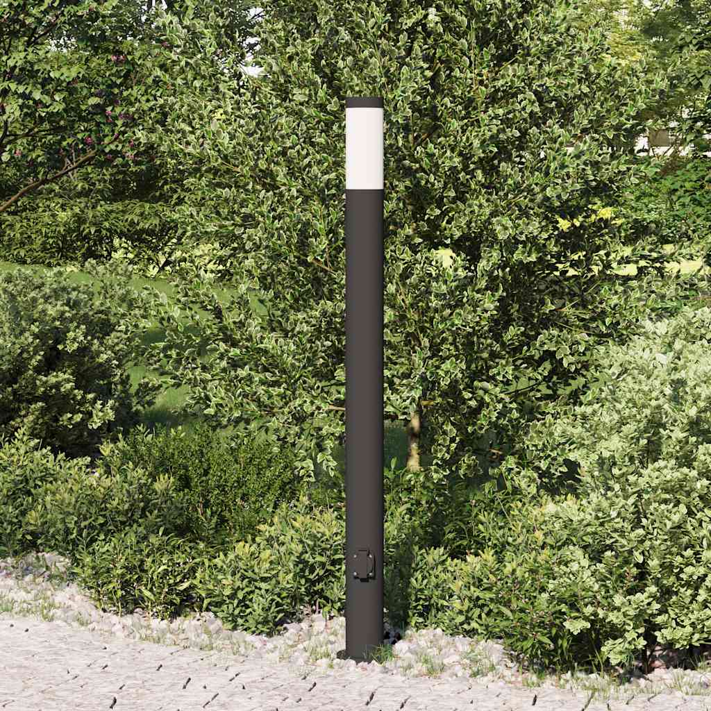 Pollerleuchte mit Auslass 110 cm Edelstahl IP44