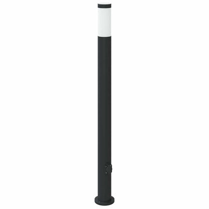 Pollerleuchten mit Auslass 3er 110 cm Edelstahl IP44