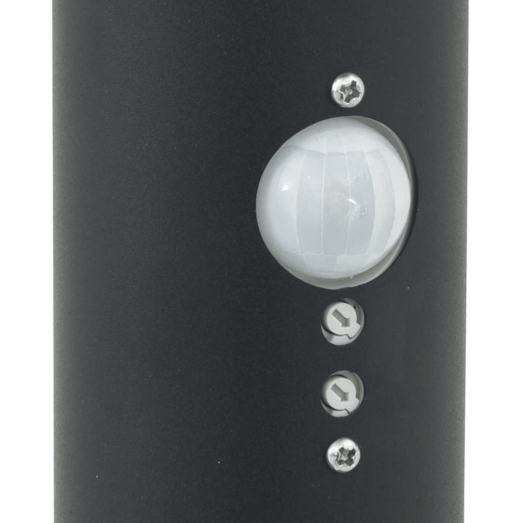 Pollerleuchten mit Sensor&Steckdose 3er 80 cm Edelstahl IP44