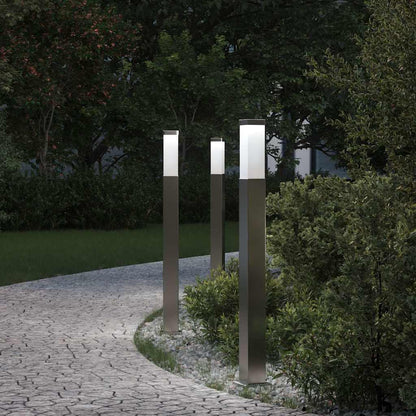 Pollerleuchten 3 Stück 80 cm Edelstahl IP44